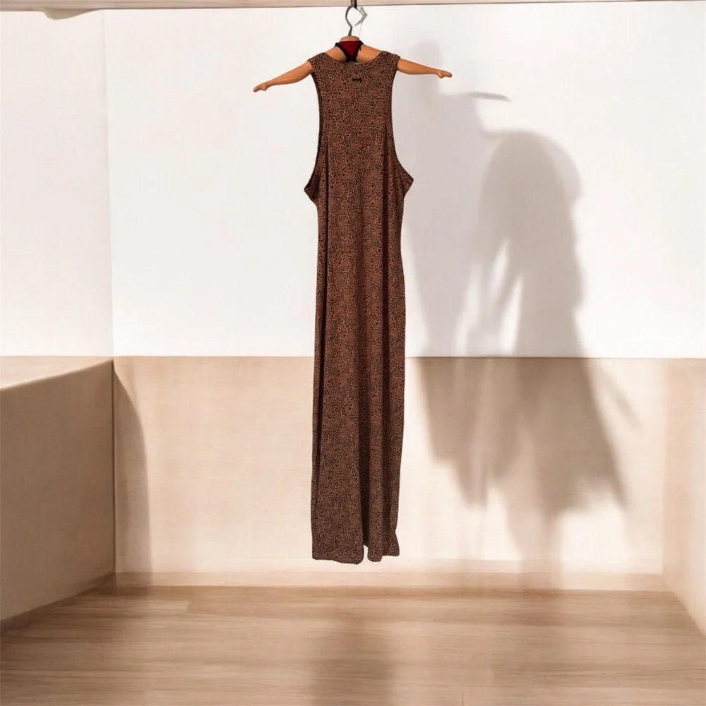 BILLABONG Cheetah Tomboy Tank Leopard Midi Dress Size Small New with Tag - Picture 6 of 7